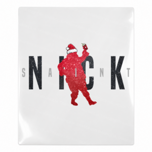 Red Santa Snack Christmas UV transfer for hard-surface products