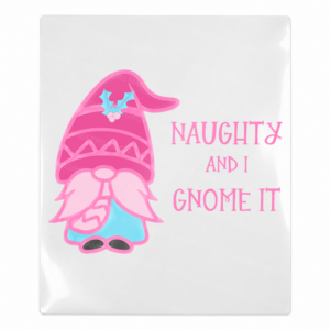 Naughty And I Gnome It Christmas UV transfer for hard-surface products