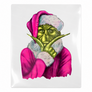 Pink Grinch Hoodie Christmas UV transfer for hard-surface products