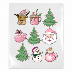 Pastel Christmas Icons Christmas UV transfer for hard-surface products