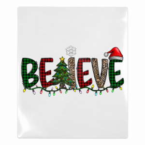Believe Christmas Lights Christmas UV transfer for hard-surface products