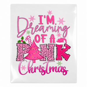 Dreaming Of A Pink Christmas Christmas UV transfer for hard-surface products
