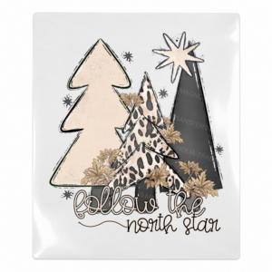 Classic Christmas Trees Christmas UV transfer for hard-surface products