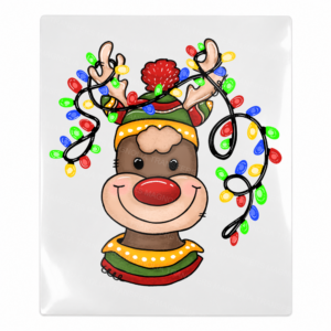 Christmas Reindeer Lights Christmas UV transfer for hard-surface products