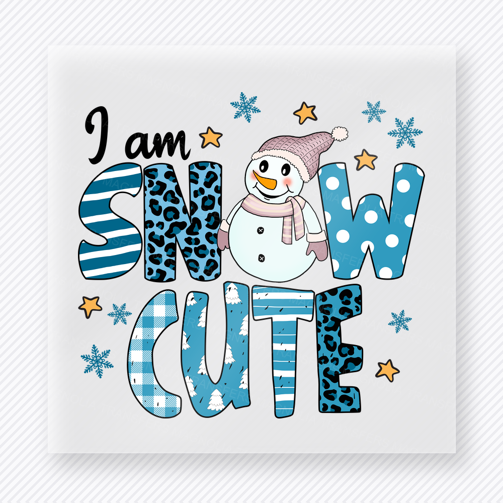 I Am Snow Cute Bring Festive Christmas DTF Transfers