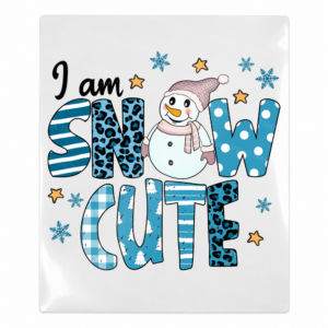 I Am Snow Cute Christmas UV transfer for hard-surface products