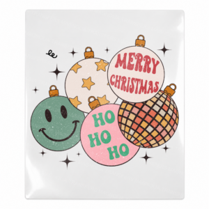Merry Christmas Ornament Cluster Christmas UV transfer for hard-surface products