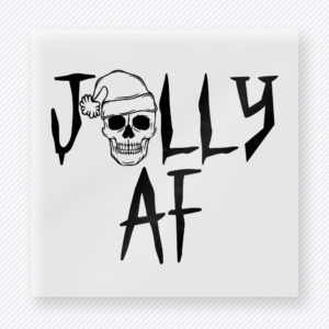 Jolly AF Skull Bring Festive Christmas DTF Transfers