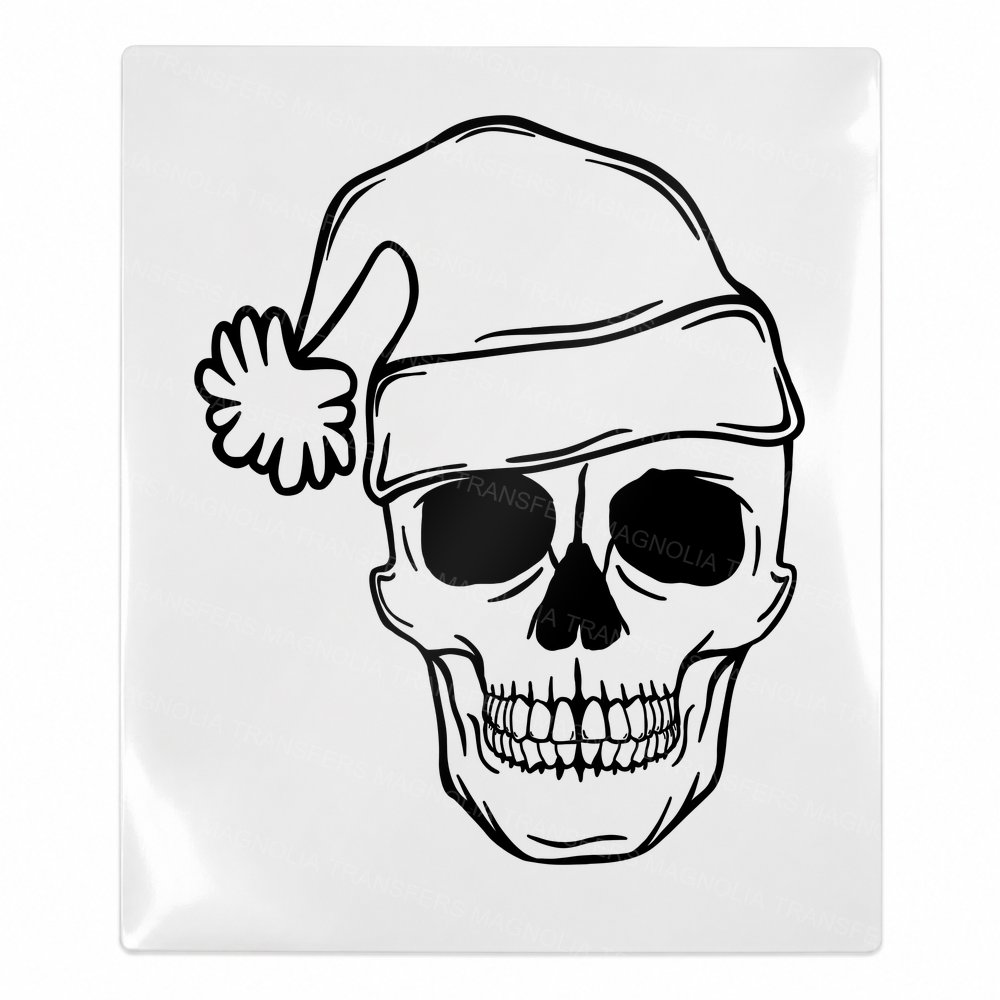Santa Skull Sunglasses Christmas UV transfer for hard-surface products