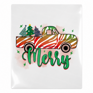 Merry Christmas Car Christmas UV transfer for hard-surface products