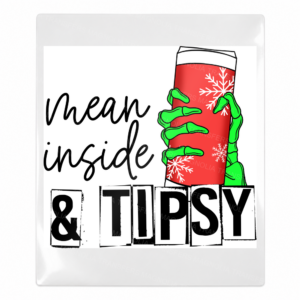 Mean Inside And Tipsy Christmas UV transfer for hard-surface products