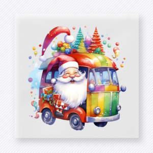 Christmas Camper Santa Bring Festive Christmas DTF Transfers