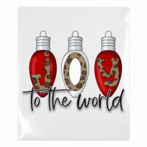 Joy To The World Ornaments Christmas UV transfer for hard-surface products