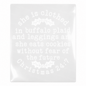 Buffalo Plaid Leggings Christmas 24:7 Christmas UV transfer for hard-surface products