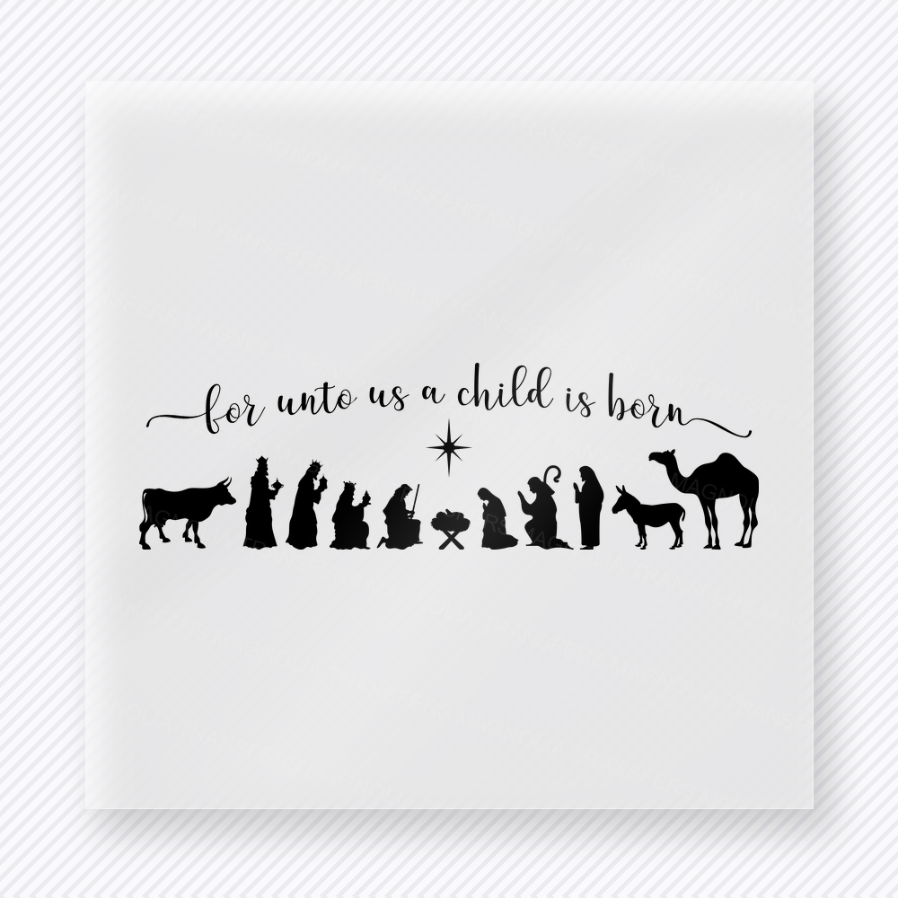 Let's Go See Lights Christmas DTF transfer featuring a simple Christmas lights silhouette with let's go see lights lettering