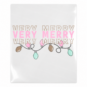 Very Merry Christmas Lights Christmas UV transfer for hard-surface products
