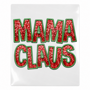 Mama Claus Christmas UV transfer for hard-surface products