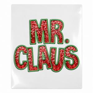 Mr Claus Christmas UV transfer for hard-surface products