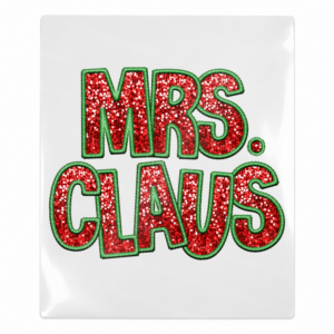 Mrs Claus Christmas UV transfer for hard-surface products