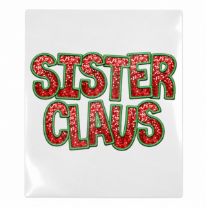 Sister Claus Christmas UV transfer for hard-surface products