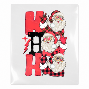 Red Ho Ho Ho Santa Christmas UV transfer for hard-surface products