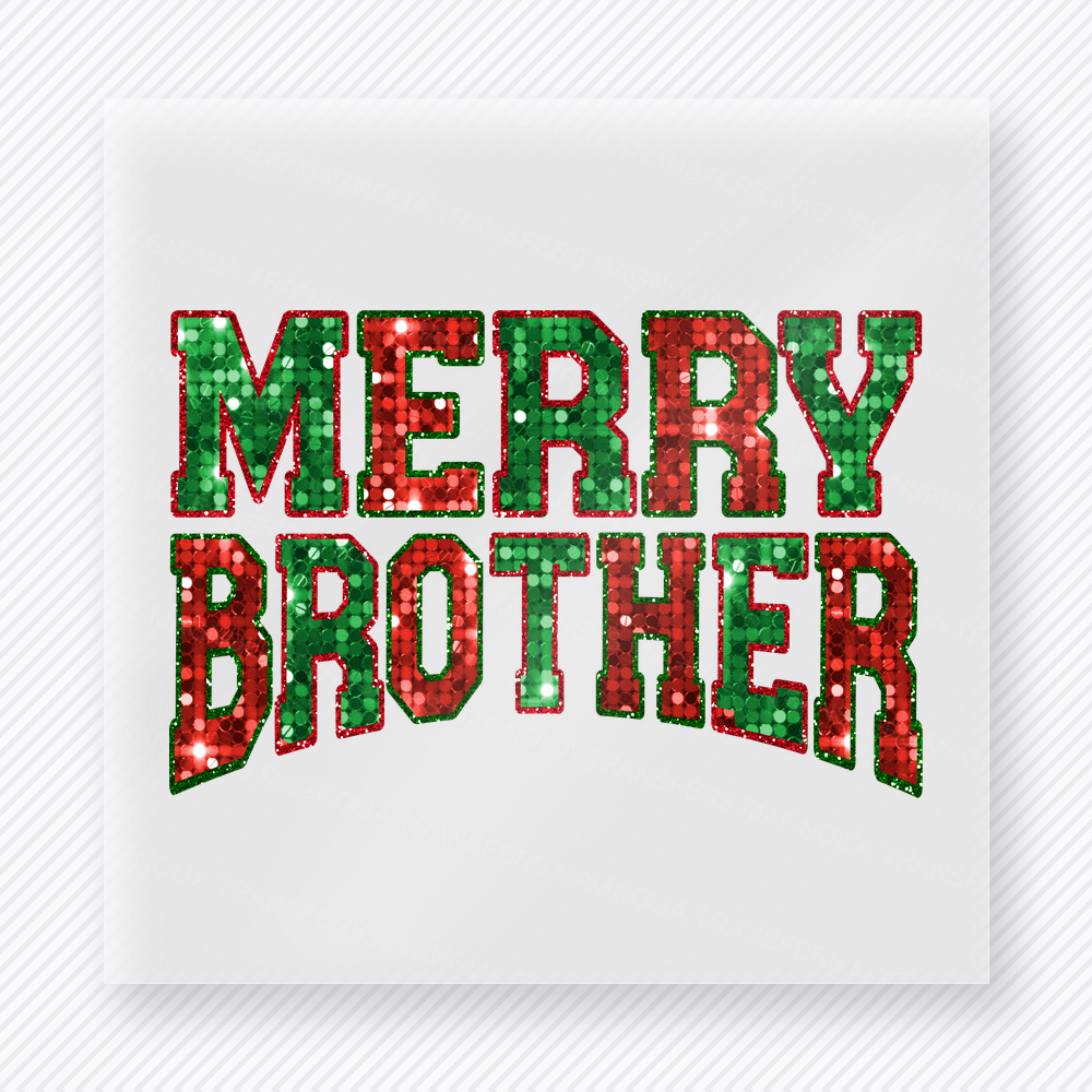 Merry Brother Christmas DTF Transfers