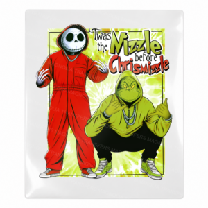 Twas The Mizzle Before Chrismizzle Background Christmas UV transfer for hard-surface products