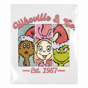 Whoville University Characters Christmas UV transfer for hard-surface products