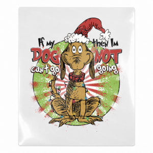 Dog Not Going Green Wreath Christmas UV transfer for hard-surface products