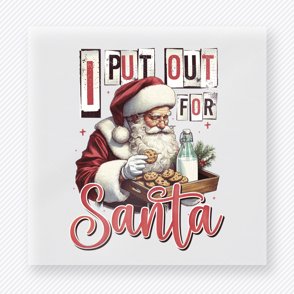 I Put Out For Santa Bring Festive Christmas DTF Transfers