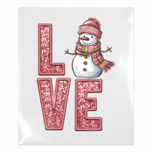 Love Snowman Christmas UV transfer for hard-surface products