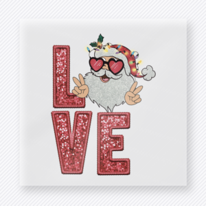 Love Reindeer Santa Christmas DTF Transfers