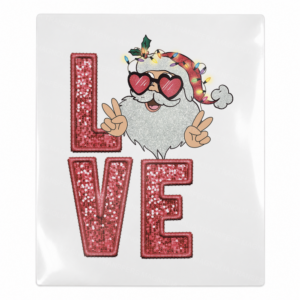 Love Reindeer Santa Christmas UV transfer for hard-surface products