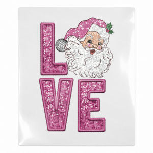 Love Santa Christmas UV transfer for hard-surface products
