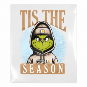 Tis The Season Grinch Hoodie Christmas UV transfer for hard-surface products