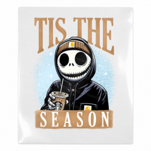 Tis The Season Jack Christmas UV transfer for hard-surface products