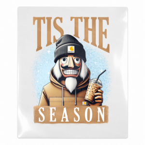 Tis The Season Scary Snowman Christmas UV transfer for hard-surface products