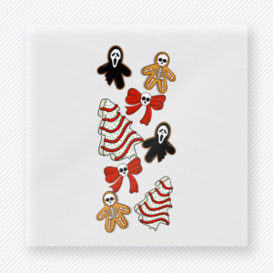 Spooky Christmas Icons Christmas DTF Transfers