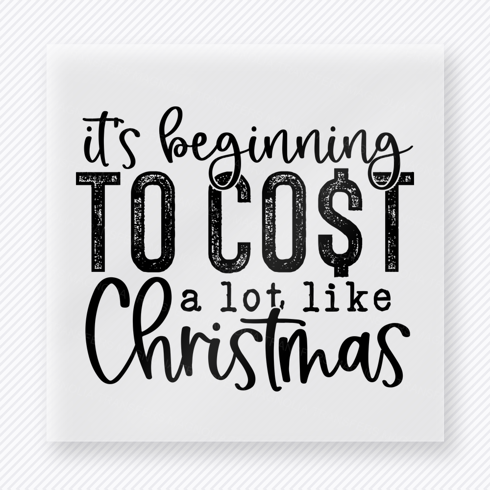 Beginning To Cost Black Christmas DTF Transfers