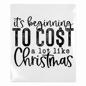 Beginning To Cost Black Christmas UV transfer for hard-surface products