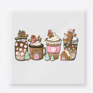 Christmas Treat Cups Christmas DTF Transfers