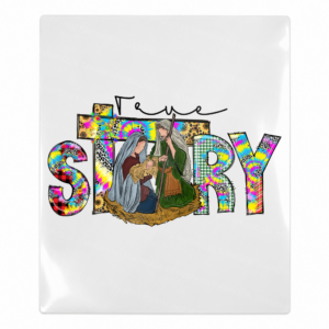 True Story Nativity Christmas UV transfer for hard-surface products