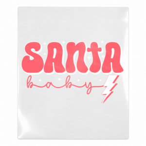 Santa Baby Lightning Christmas UV transfer for hard-surface products