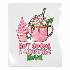 Hot Cocoa And Christmas Movie Christmas UV transfer for hard-surface products