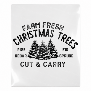Farm Fresh Christmas Trees Christmas UV transfer for hard-surface products