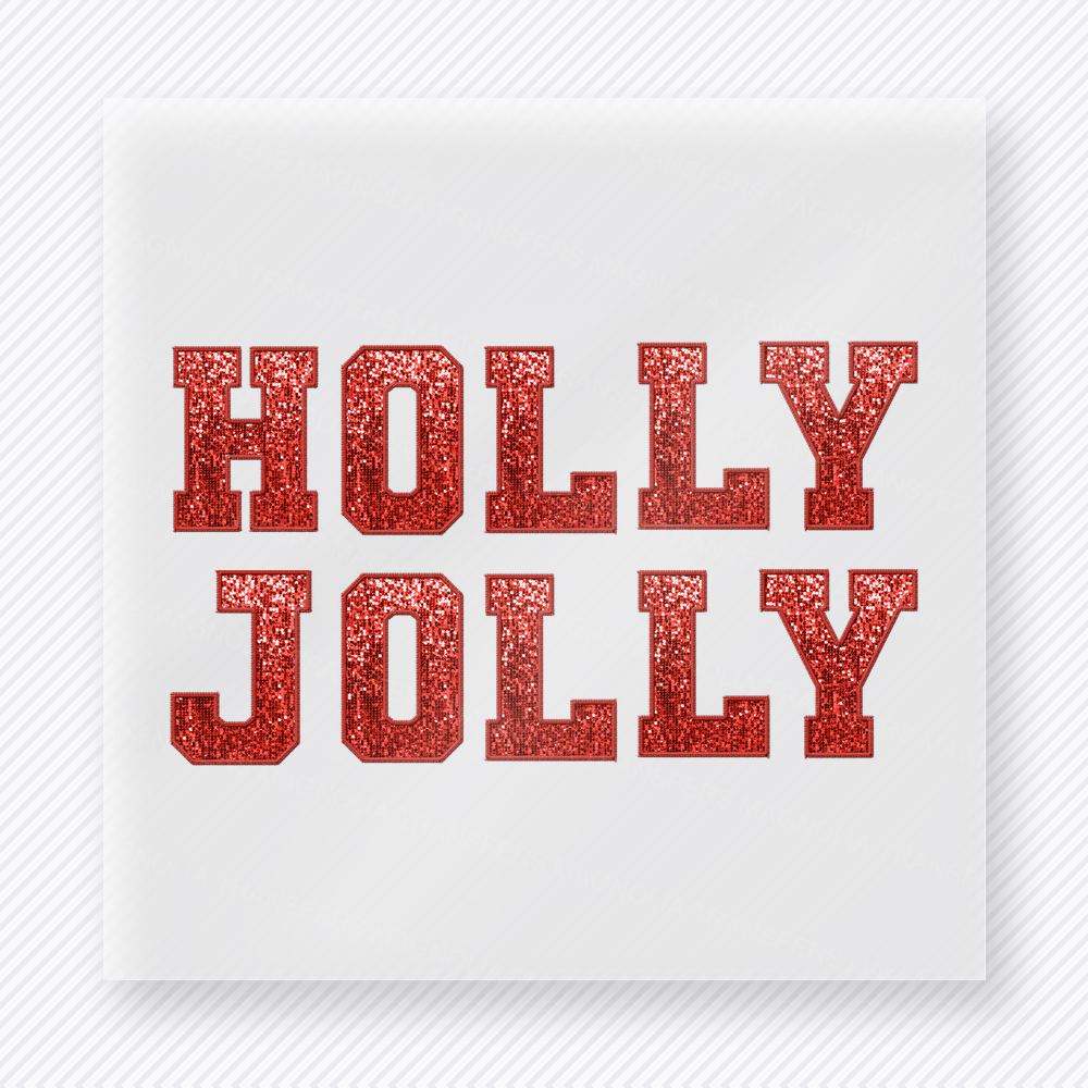 Holly Jolly Plaid Christmas DTF Transfers