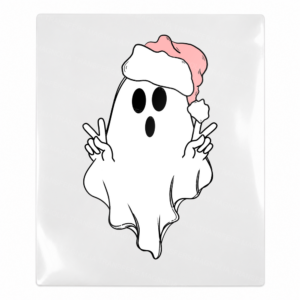 Santa Ghost Peace Signs Christmas UV transfer for hard-surface products