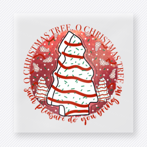 O Christmas Tree Cake Christmas DTF Transfers