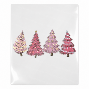Pastel Christmas Trees Christmas UV transfer for hard-surface products