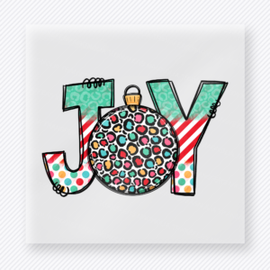 Joy Ornament Christmas DTF Transfers